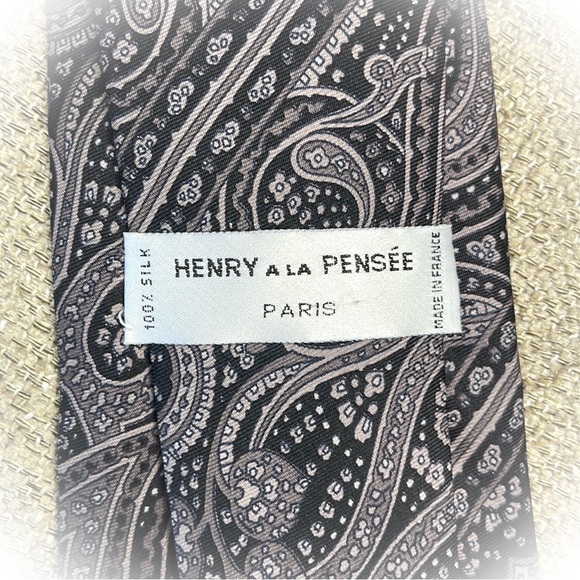 💕Very handsome Mens Silk Tie Paris France💕 - Picture 4 of 9